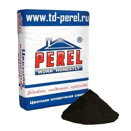 Смесь кладочная цветная Perel SL черный 0065 50 кг