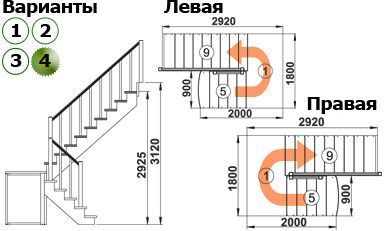 Лестница К-004м