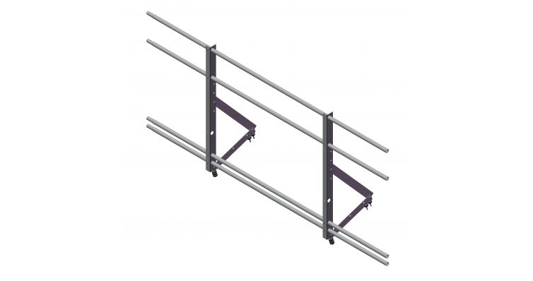 Ограждение кровельное со снегозадержанием Optima 900 (2 м)