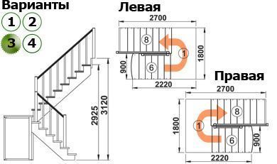 Лестница К-004м