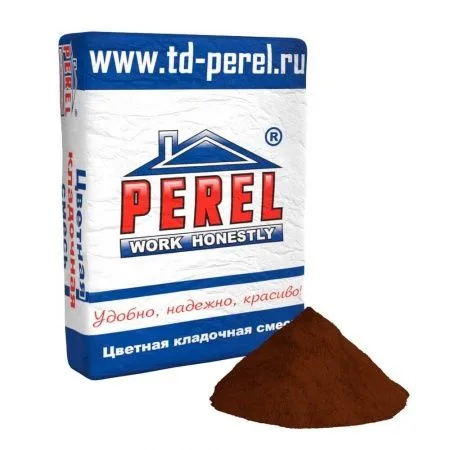 Смесь кладочная цветная Perel NL шоколадный 0155 50 кг