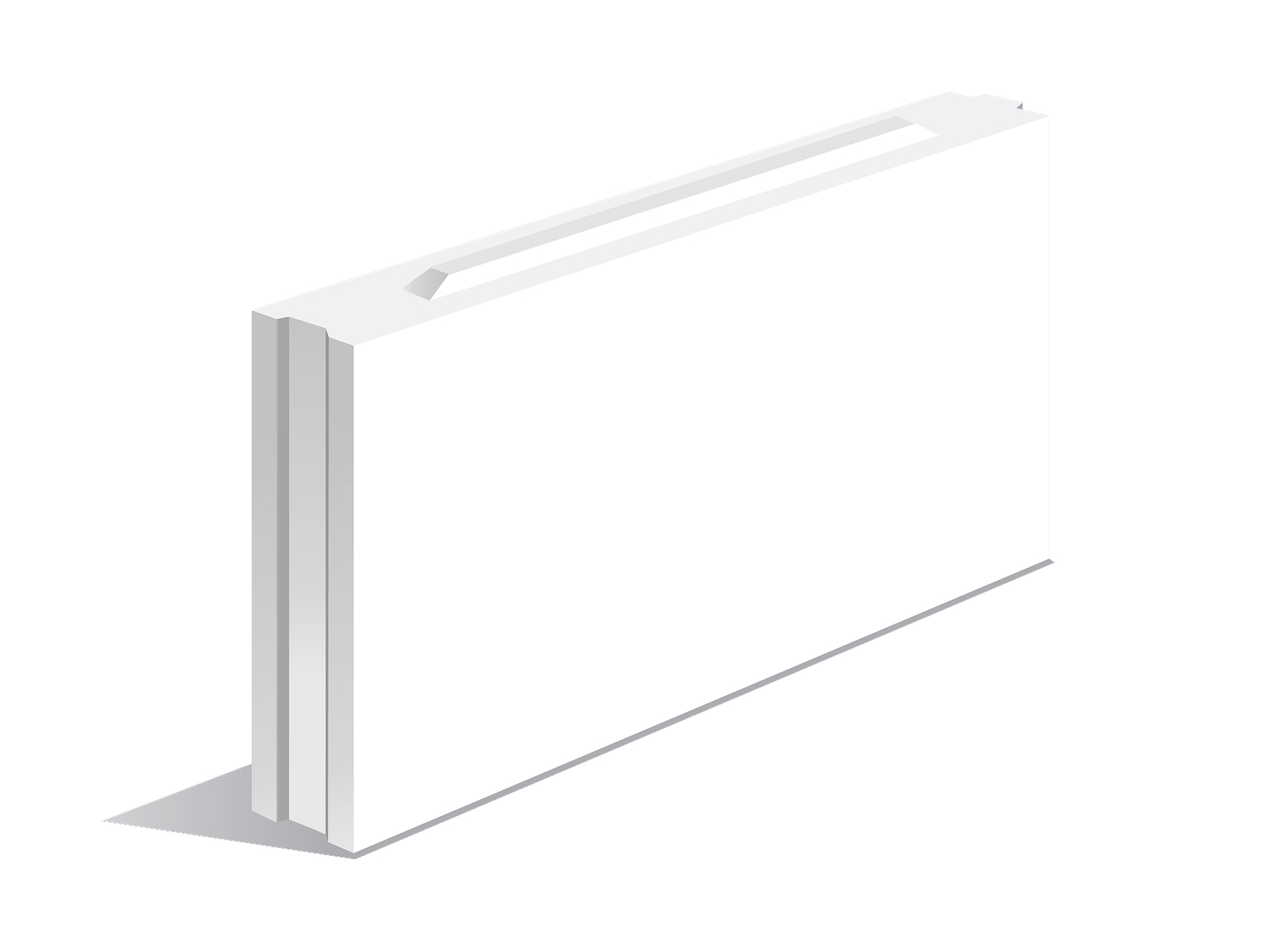 Плита силикатная перегородочная с пазогребнем Novoblock Новоблок