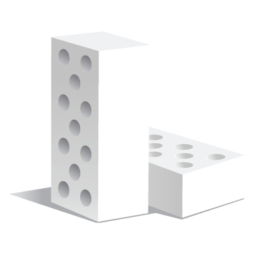 Камень силикатный Novoblock пустотелый 2,1нф белый