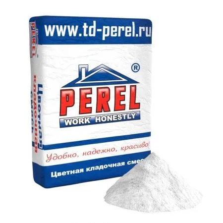 Смесь кладочная цветная Perel NL супер-белый 0101 50 кг