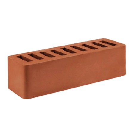 Кирпич лицевой Старый Оскол 0,7НФ красный гладкий