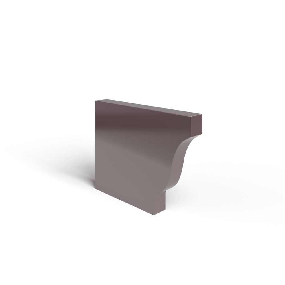 Заглушка желоба 120х86 левая полиэстер