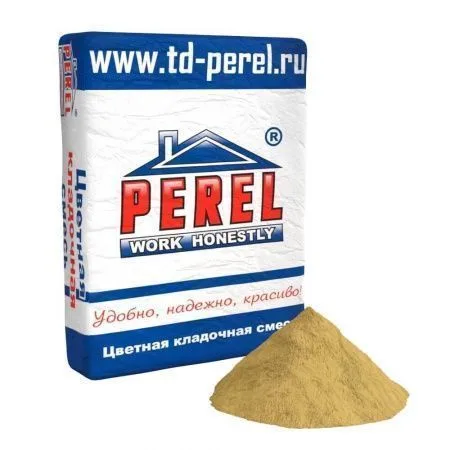 Смесь кладочная цветная Perel VL кремово-желтый 0230 50 кг