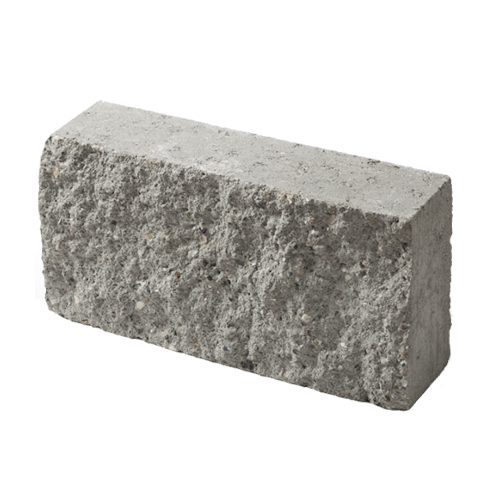 Блок полнотелый Besser на сером цементе