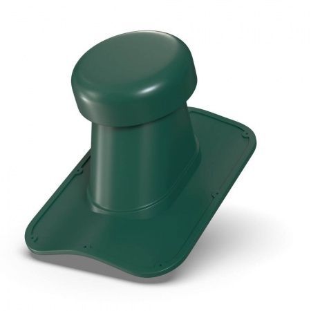 Выход универсальный Металл Профиль Ø110/200 на металлочерепицу RAL6005