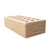 Саранский кирпич лицевой (СЗЛК) 1НФ слоновая кость ольха2