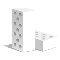 Камень силикатный Novoblock пустотелый 2,1нф белый